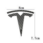 CAR Tesla Model 3 Mode Y Zinc Alloy Car Front Hood Logo Sticker Styling Auto Body Rear Trunk Emblem with Radian Accessories