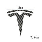 CAR Tesla Model 3 Mode Y Zinc Alloy Car Front Hood Logo Sticker Styling Auto Body Rear Trunk Emblem with Radian Accessories