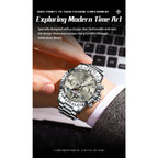POEDAGAR Luxury Men Wristwatch Hollow Tourbillon Luminous Date Week Man Clock Automatic Mechanical Stainless Steel Men's Watches