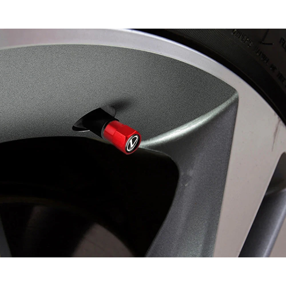 4PCS Car Wheel Tire Valve Caps Stem Case Cover Auto Accessories For Lexus CT200h ES250 ES300h NX300h RX350 IS250 IS200 GS300 450
