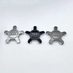 4PCS 135mm  For AUDI A4 B8 B6 B9 B7 A3 8P 8V 8L A6 C7 C6 Car Five Claws Wheel Center Cap Hub Covers 4F0601165N Accessories