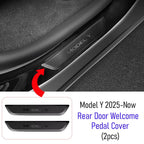 For Tesla Model Y Juniper 2025 2026 Front Rear Door Sill Guard Anti Scratch Dirt Resistant Threshold Strips Interior Accessories