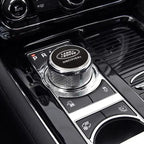Shift Knob Decoration Metal Cover Car Console Button Sticker For Land Rover Discovery 2 3 4 Range Rover Freelander SV SVR Velar