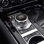 Shift Knob Decoration Metal Cover Car Console Button Sticker For Land Rover Discovery 2 3 4 Range Rover Freelander SV SVR Velar