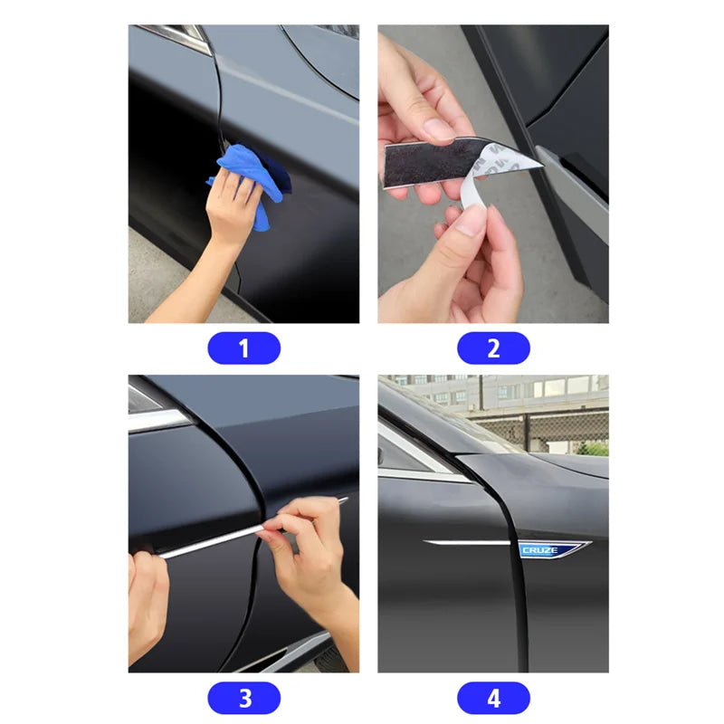 Car Side Doors Blade Car Body Protective Sticker Accessory For Chevrolet Trax Cruze Equinox Camaro Tahoe Traverse Trailblazer