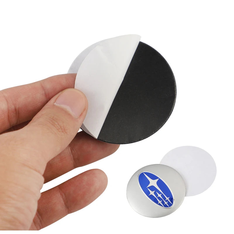 4Pcs Auto Wheel Stickers Car Center Hub Cap Decal For Subaru STI WRX Forester Impreza Legacy Outback XV WAS Ascent Atenza BRZ