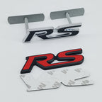 3D Metal Logo RS Emblem Letters Car Front Grille Badge Rear Trunk Sticker For Honda Civic City Fit Shuttle Jazz Car Acceessories