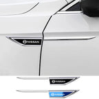 Car sticker Door Fender Side Blade Badge Car Body Sticker For Nissan X-Trail Qashqai Juke Leaf Micra NOTE Patrol Pulsar NISMO