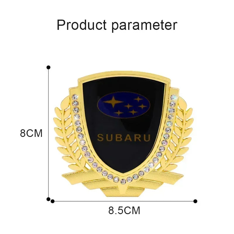 3D Car Window Side Emblem Rear Trunk Metal Badge Sticker Styling for Subaru Outback Impreza Forester Levorg XV STI Ascent Legacy
