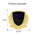 3D Car Window Side Emblem Rear Trunk Metal Badge Sticker Styling for Subaru Outback Impreza Forester Levorg XV STI Ascent Legacy