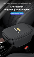 Leather Car Armrest Box Pad Auto Armrest Mat High Quality Accessorie For Chevrolet Camaro Colorado Cobalt Beat Groove Volt Trax