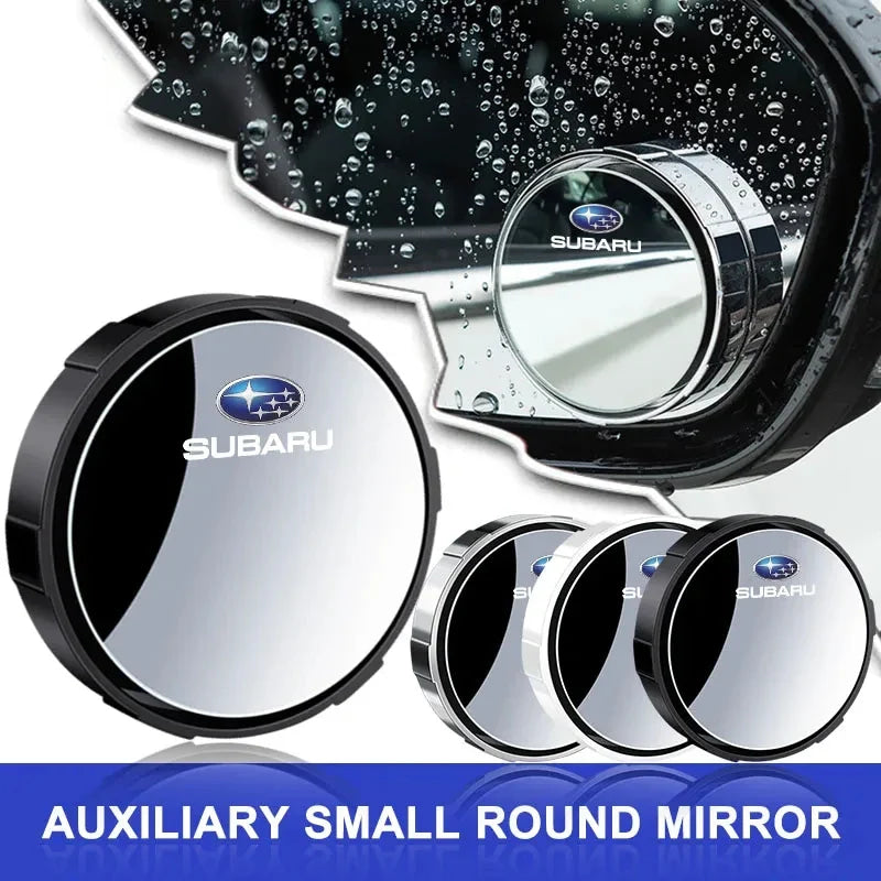 1 Pair 360 Degree Wide Angle Adjustable Car Rear View Mirror For Subaru LEGACY Forester Outback Rally WRX WRC XV Impreza