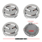 4PCS 56mm Wheel Center Cap Logo Hubcap Emblem Badge Accessories For Mazda skyactiv Axela Atenza M6 M3 Speed Ms CX-3 CX-5 CX7 CX9