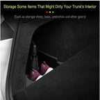 For Tesla Model Y Juniper Trunk Organizer Side Storage Box Boot Organizer Flocked TPE Mat Anti-dirty 2025 Car Travel Accessories
