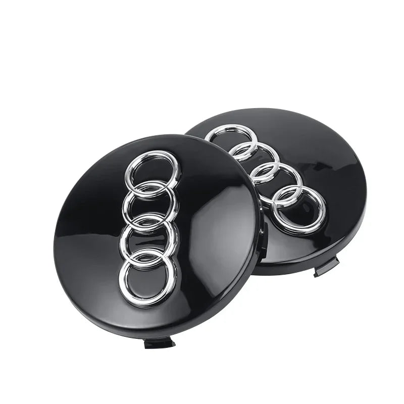 For Audi 4pcs 60mm Car Styling Audi Wheel Center Cap Emblem Hub Covers Badge For Audi B5 B6 B7 B8 B9 D3 Q3 Q5 Q7 TT A1 A3 A4 A5