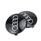 For Audi 4pcs 60mm Car Styling Audi Wheel Center Cap Emblem Hub Covers Badge For Audi B5 B6 B7 B8 B9 D3 Q3 Q5 Q7 TT A1 A3 A4 A5