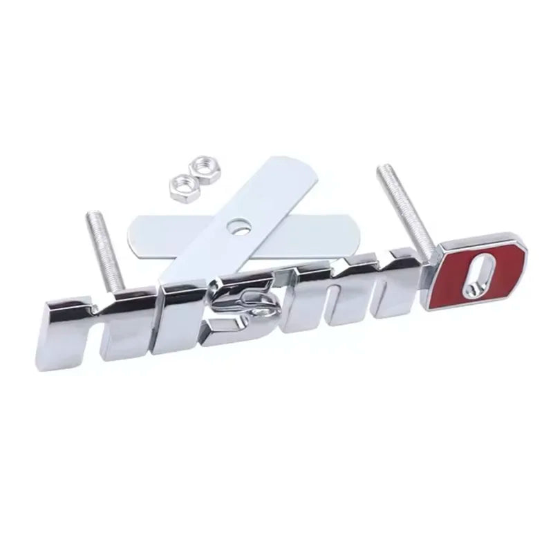3D Metal Car Front Grille Emblem NISMO  Logo Decal For Nissan X-trail Qashqai Note Juke Sentra Patrol Car Styling Accessories