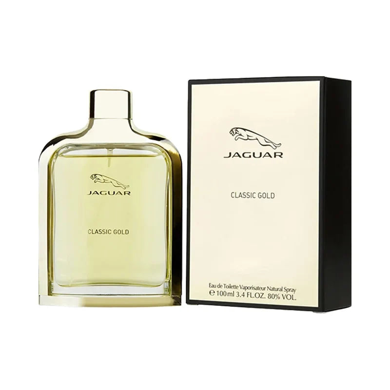 Jaguar Classic Gold men Eau De Toilette Spray 100ml Woody fragrance notes with original, long-lasting scent