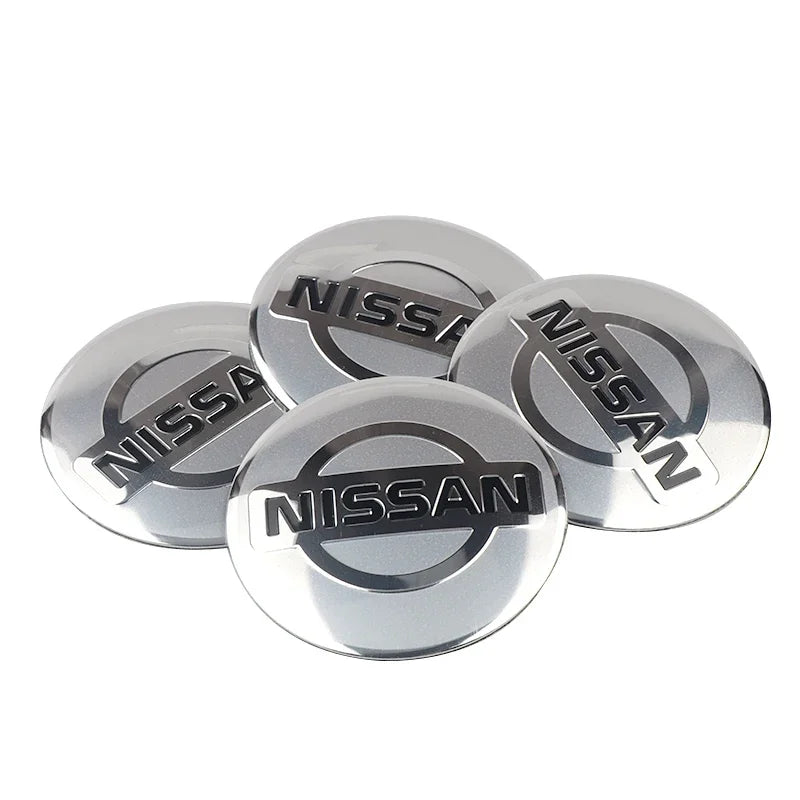 4Pc 56/60mm Wheel Center Hub Rim Caps Car Wheel Hub Covers Fit For Nissan X-Trail Qashqai Almera Note Leaf J10 Teana V36 Tiida