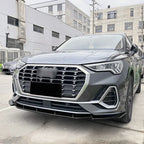 For Audi Q3 F3 Sline 2019 2020 2021 2022 2023 2024 Car Front Bumper Lip Spoiler Lower Diffuser Splitter Body Kits