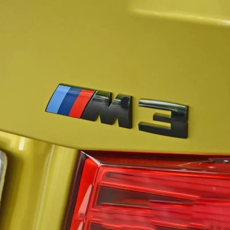 Suitable For BMW Group M3 Emblem Standard Trunk Tail Standard ABS Logo Sticker For BMW E30 E46 E36 E90/E92/E93 F80 GTS CRT CSL