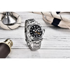 PAGANI DESIGN Vintage 42MM GMT Men's Watch PD1682 Automatic Mechanical Timepiece Sapphire Stainless Steel 100M Waterproof Retro