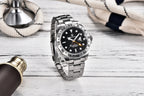 PAGANI DESIGN Vintage 42MM GMT Men's Watch PD1682 Automatic Mechanical Timepiece Sapphire Stainless Steel 100M Waterproof Retro
