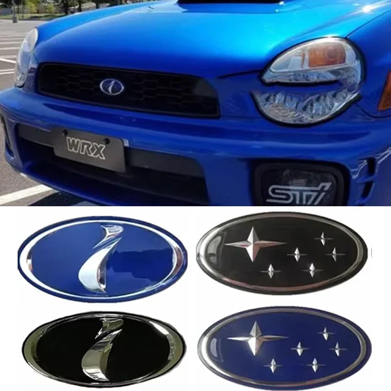 10.3X5CM Car Front Rear Logo Badge Emblem Sticker Decals for Subaru WRX Forester Outback Crosstrek Legacy Impreza Levorg 2025