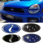 10.3X5CM Car Front Rear Logo Badge Emblem Sticker Decals for Subaru WRX Forester Outback Crosstrek Legacy Impreza Levorg 2025