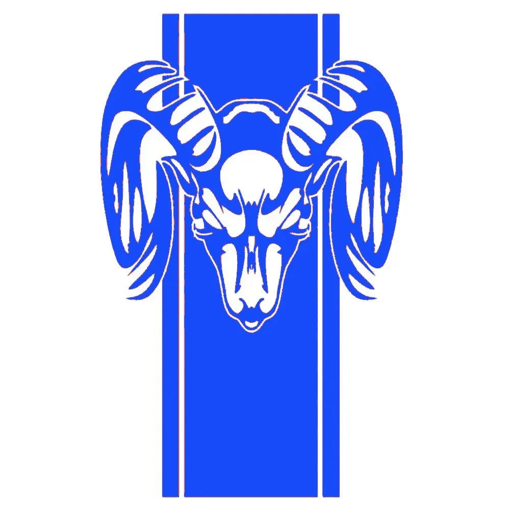 Ram Skull Stripe Waterproof Vinyl Truck Stickers Tailgate Decals Fit Dodge Ram 1500 2500 3500 Rebel Mopar Exterior Decor