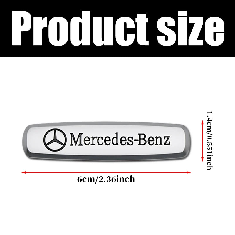 1/2/4pcs for AMG Car seat Emblem Backrest Headrest Clips Console Decoration Badge Interior decoration Sticker Accessories