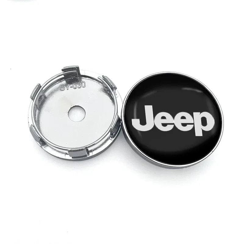 4Pcs 56/60mm Car Wheel Center Hub Cap Car Accessorie for JEEP Wrangler Grand Cherokee JK TJ Compass Renegade Patriot Trail Hawk