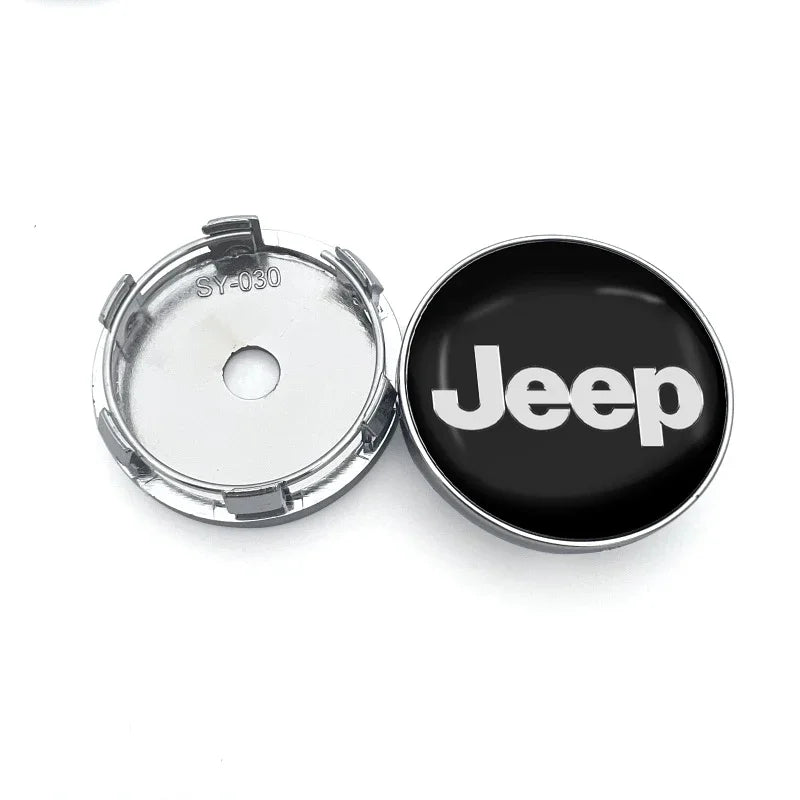 4Pcs 56/60mm Car Wheel Center Hub Cap Car Accessorie for JEEP Wrangler Grand Cherokee JK TJ Compass Renegade Patriot Trail Hawk