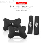 Fashion Couples For Toyota scion XA XB XD IQ TC Car Headrest Neck Pillows Seat Belt Protector Shoulder Pad Auto Accessories