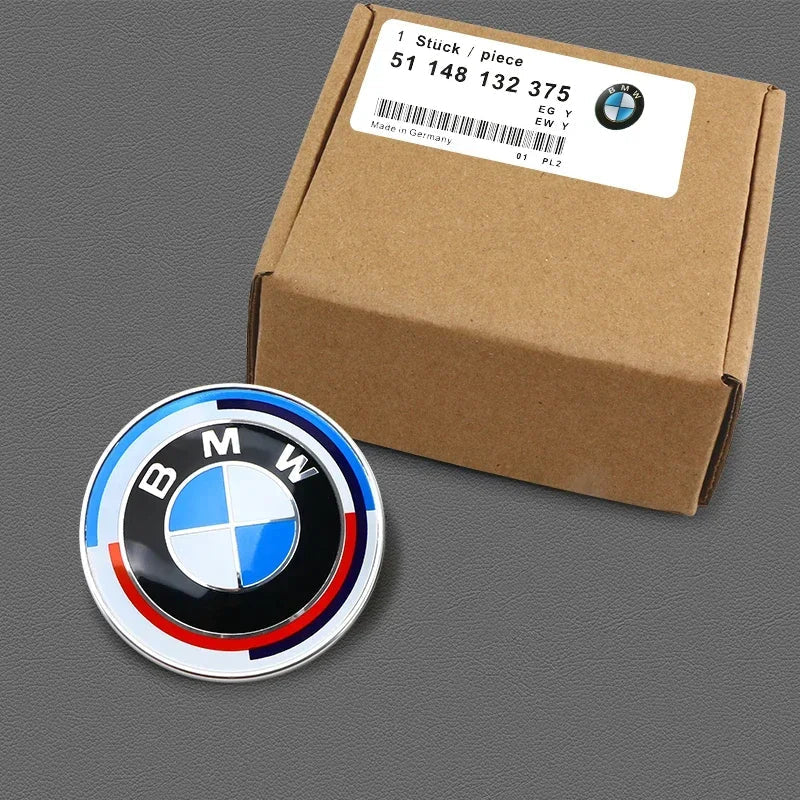 74mm 82mm BMW Hood Trunk Emblem Badge Sticker Fit E30 E36 E39 E46 E60 E87 E90 G20 Auto Exterior Accessory