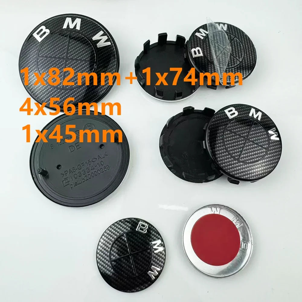 45/56/68/74/82MM Car Front Hood Emblem Wheel Center Caps For BMW G11 G12 G30 G31 G32 G08 G05 F46 F49 F39 F90 G20 X3 X5 M4 Auto