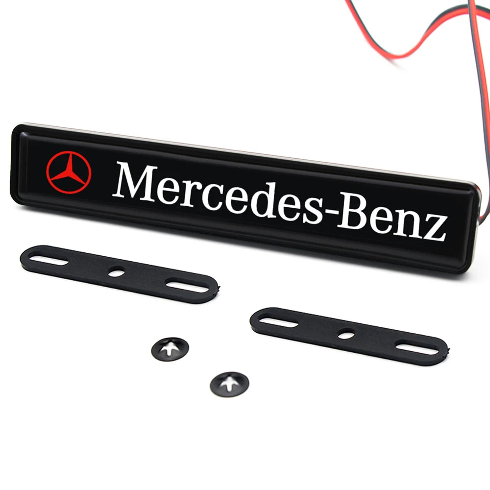 Front Grille LED Emblem Light Illuminated Badge For Mercedes AMG W205 C180 C200 C260 C300 W124 W126 W140 W168 W169 Car Accessory