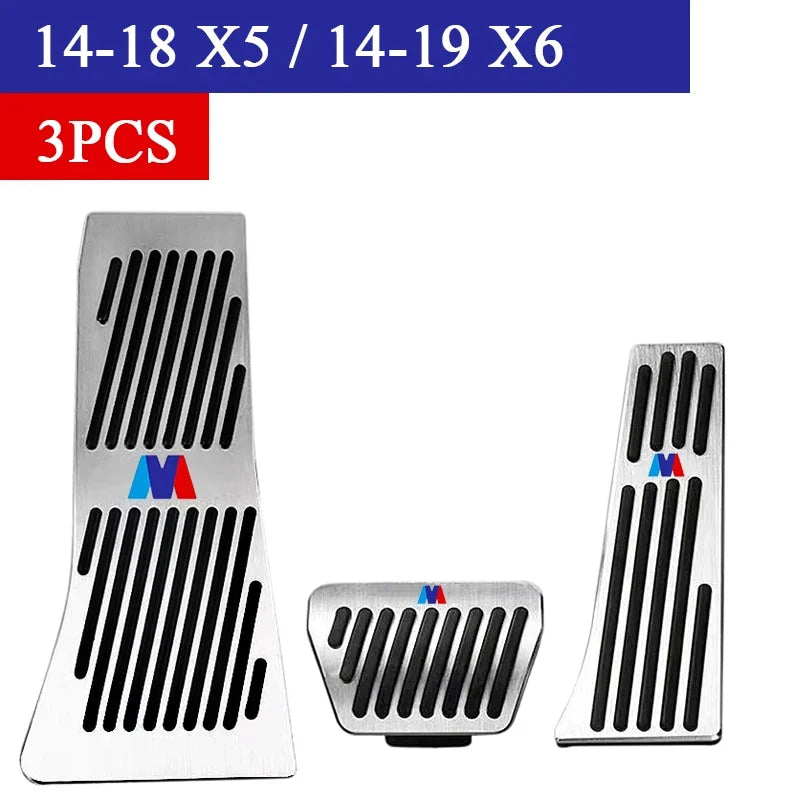 Bmw Foot Pedal Covers, Stainless Steel Rubber Anti-slip Pedals Are Suitable for BMW 3 Series BMW 5 Series X3 X5 From 2003 To 20