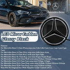 3D Front Grille Star Emblems Logo For Mercedes Benz C W205 A W177 S W217 SL CLA CLS GLA GLB Car Accessories