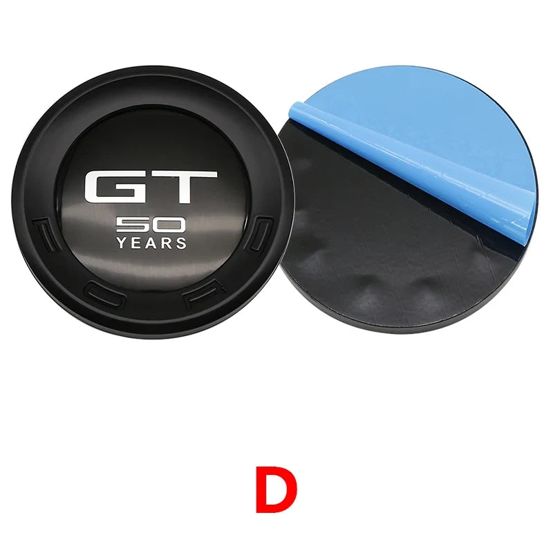 150mm Car Rear Trunk Emblem For Ford Mustang Tire Style ABS Badge 5.0 Roush Shelby GT500 Cobra Laguna Auto Tuning Accessories