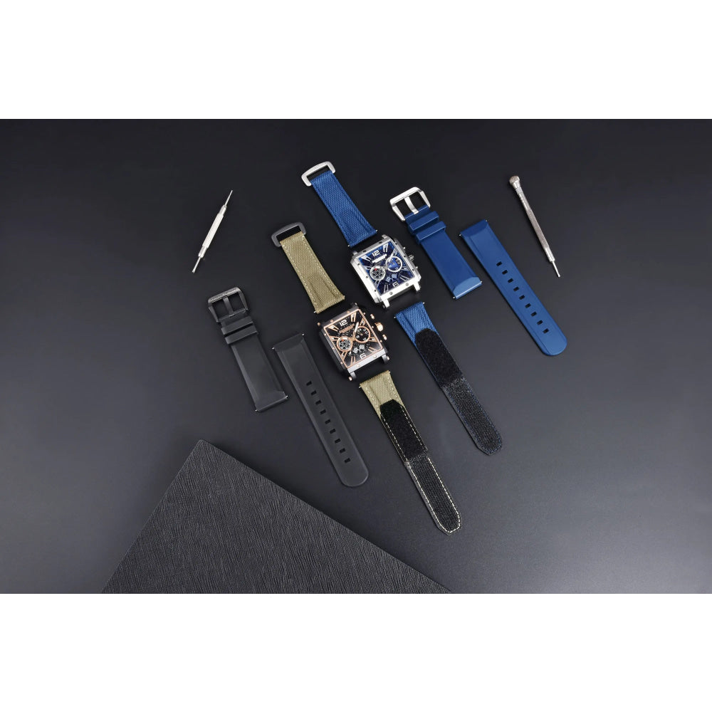 2026 New Pagani Design PD1725 Men Square Quartz Watch Chronograph 42MM Sapphire Glass Waterproof Racing Sports Silicone reloj
