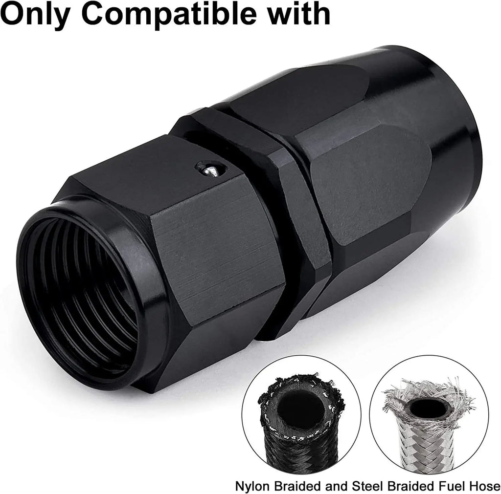 AN4/AN6/AN12 Swivel Hose End Fitting Adapter For Oil/Fuel/Gas Hose Line Oil Cool