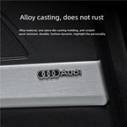 3D Aluminum Car Audio Logo Speaker Emblem Badge Sticker For Audi A3 A4 A5 A6 A7 A1 Q2 Q4 Q3 Q5 Q7 Q8 S3 S4 S5 S6 TT Accessories