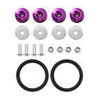 Multiple colors Universal Front Rear Bumper Trunk Quick Release Fastener Kit with Release Tabs and O-Ring For Racing Drifting