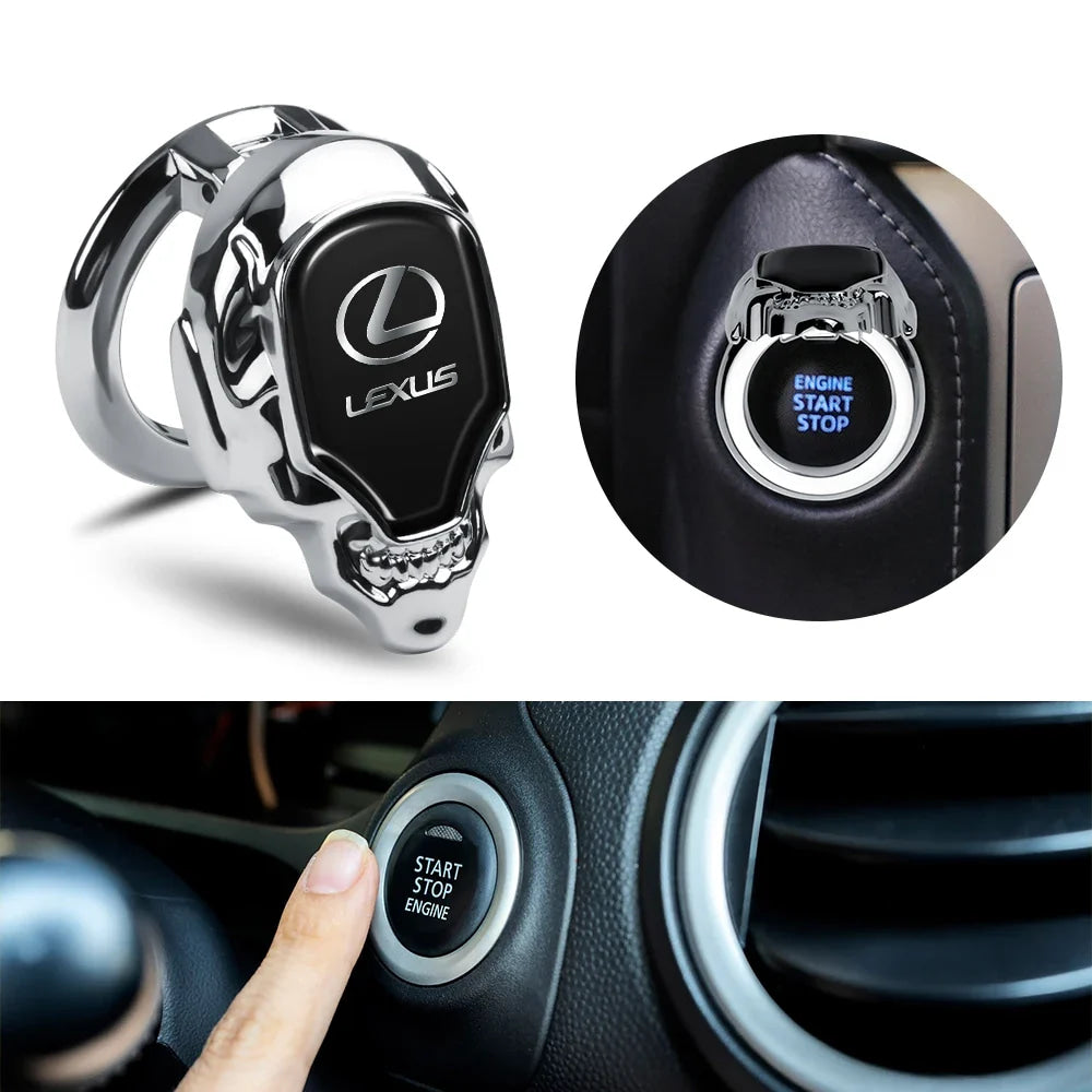 Car Interior Engine Start Stop Switch Button Cover Protective Accessories For Lexus LS IS350 ES300h ES300 IS250 IS220d NX350h RX