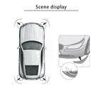 31cm Arc-shaped Universal Rubber Car Bumper Corner Protector Stickers Guards Buffer Trim Molding Anti-Scratch Protection Strip