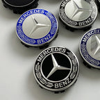 4PCS 75mm Car Floating Wheel Center Hub Caps Cover for Mercedes Benz B/C/E/S Class A Class C200L GLC GLK CLA Accessories.