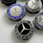 4PCS 75mm Car Floating Wheel Center Hub Caps Cover for Mercedes Benz B/C/E/S Class A Class C200L GLC GLK CLA Accessories.