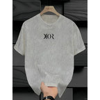 The latest 100% classic printed loose-fitting short-sleeved shirt is a high-quality top suitable for both men and women.