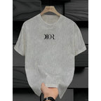 The latest 100% classic printed loose-fitting short-sleeved shirt is a high-quality top suitable for both men and women.